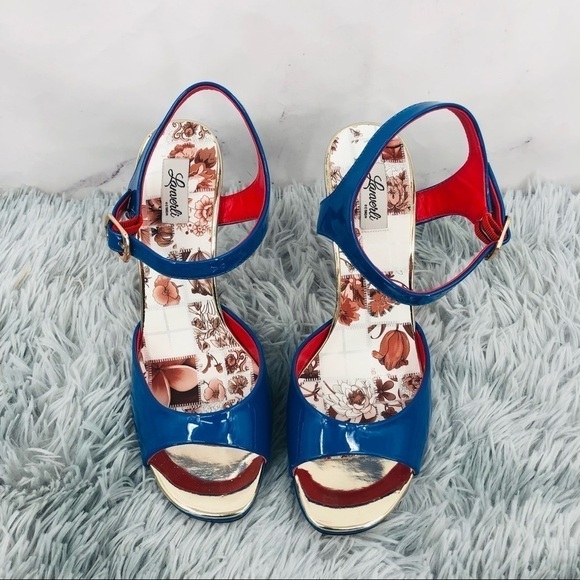 Lanverli Design Leather Open Toe Heels - Picture 3 of 9